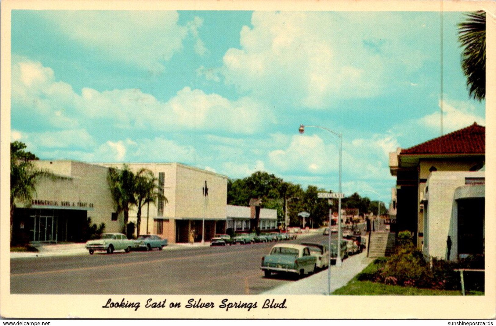 Florida Silver Springs Looking East On Silver Springs Boulevard - Silver Springs