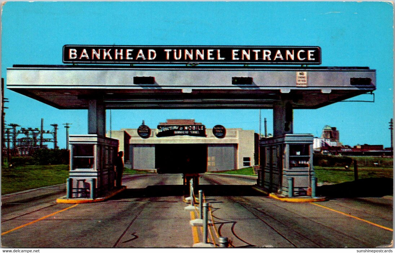 Alabama Mobile The Bankhead Tunnel Eastern Entrance 1960 - Mobile