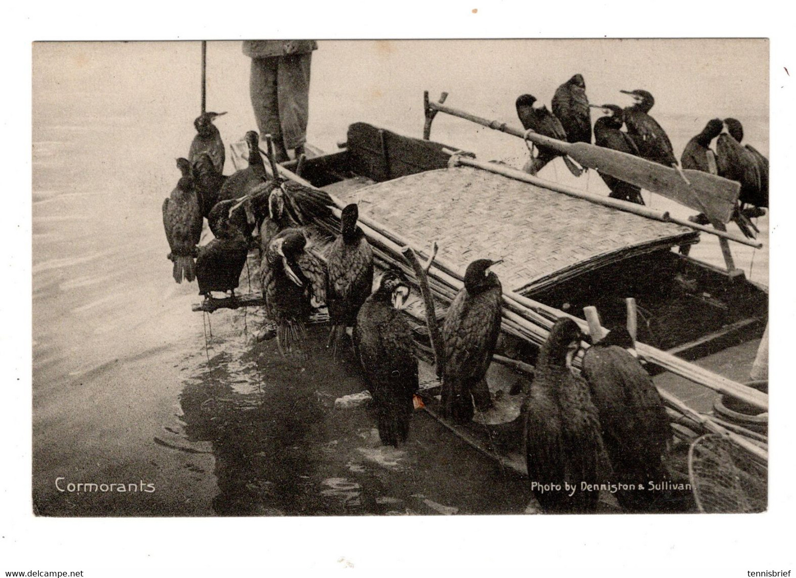 Poste Francais , Chine , 1914 ,  2 C. Surchargee , Paire , Claire  " HANKEAU -Poste Francais" Carte - Cartas & Documentos