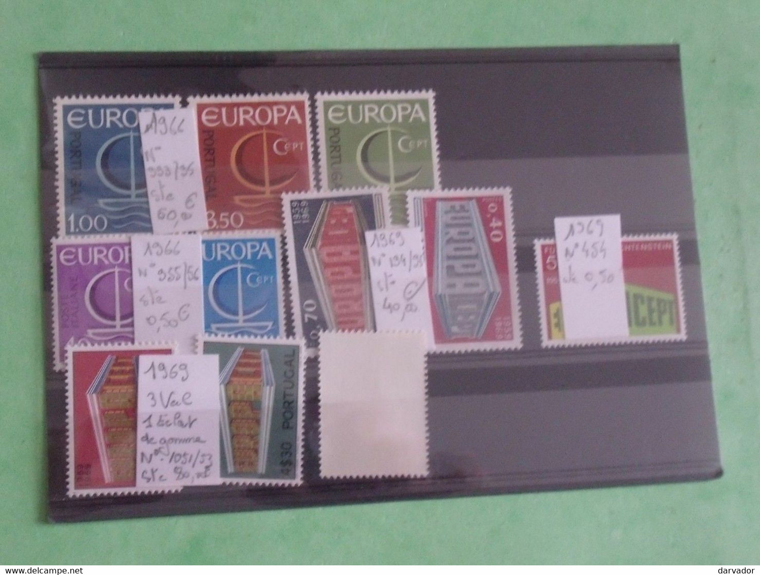 TC20 / Collection , divers timbres et blocs EUROPA sur plaquettes tous neuf ** bonne côte