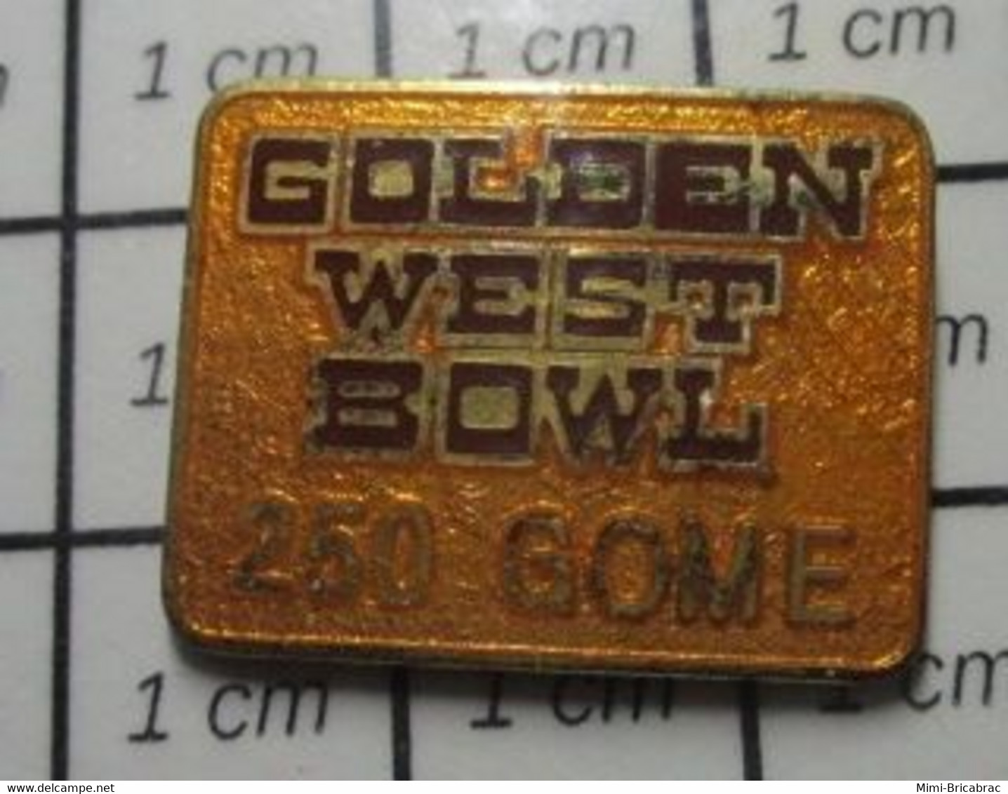 613B Pin's Pins / Beau Et Rare / SPORTS / BOWLING USA GOLDEN WEST BOWL 250 GOME - Bowling