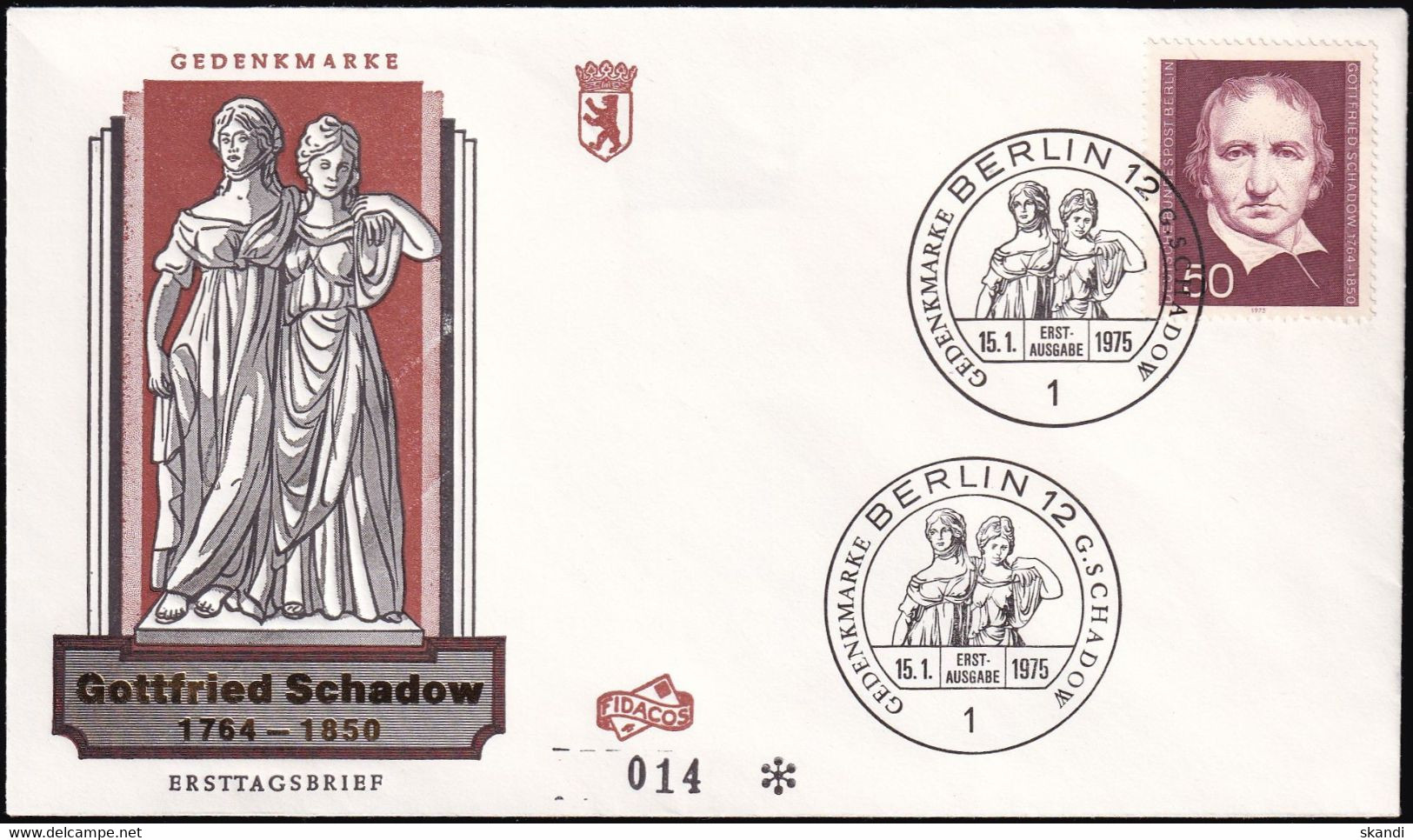 BERLIN 1975 Mi-Nr. 482 FDC - 1971-1980