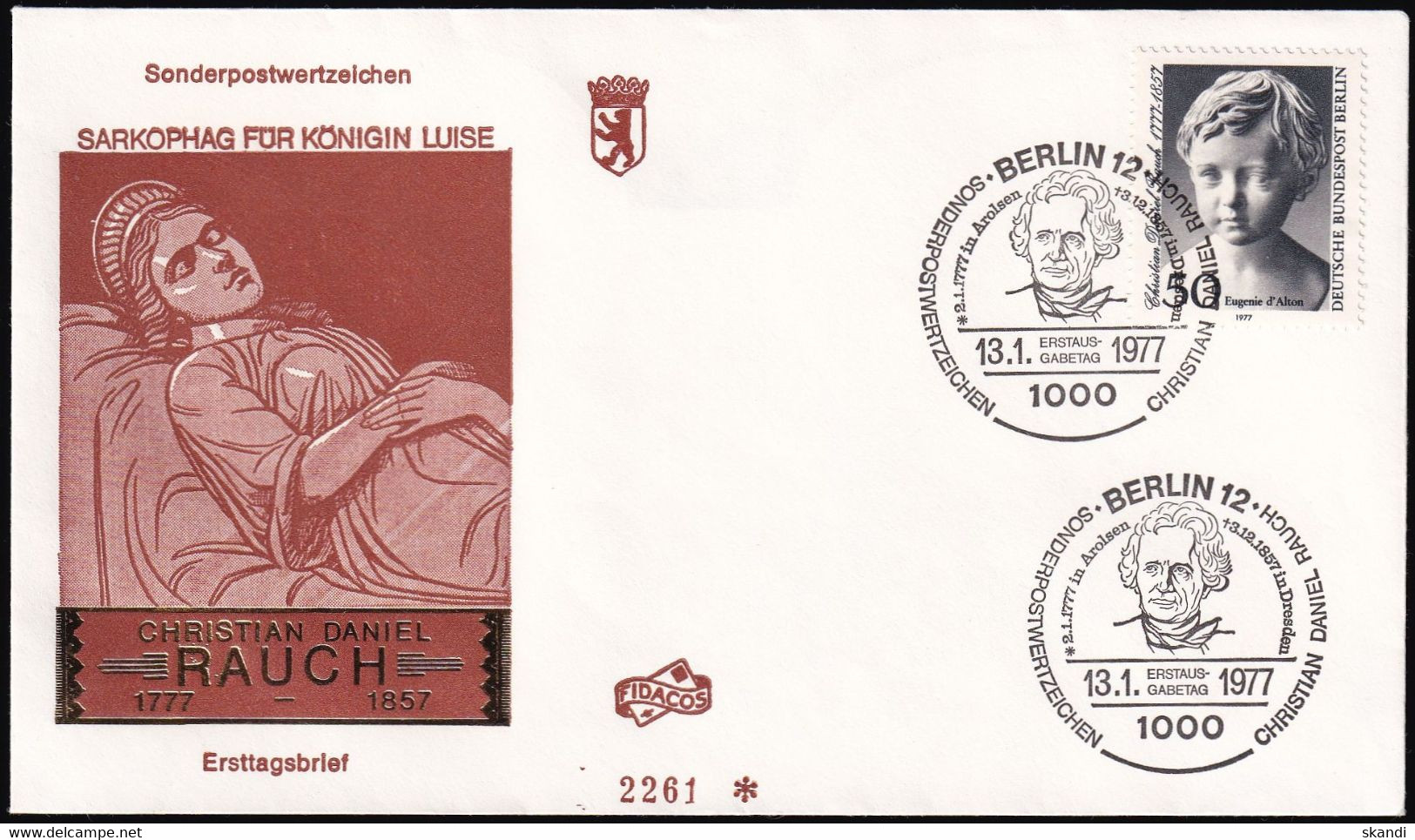 BERLIN 1977 Mi-Nr. 541 FDC - 1971-1980