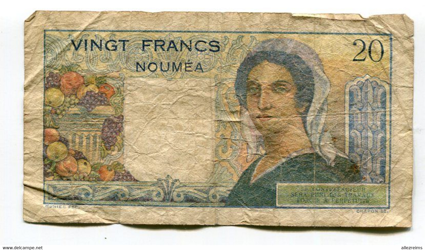 Billet De 20 F  NOUMEA   Nouvelle Calédonie - Nouméa (Nieuw-Caledonië 1873-1985)