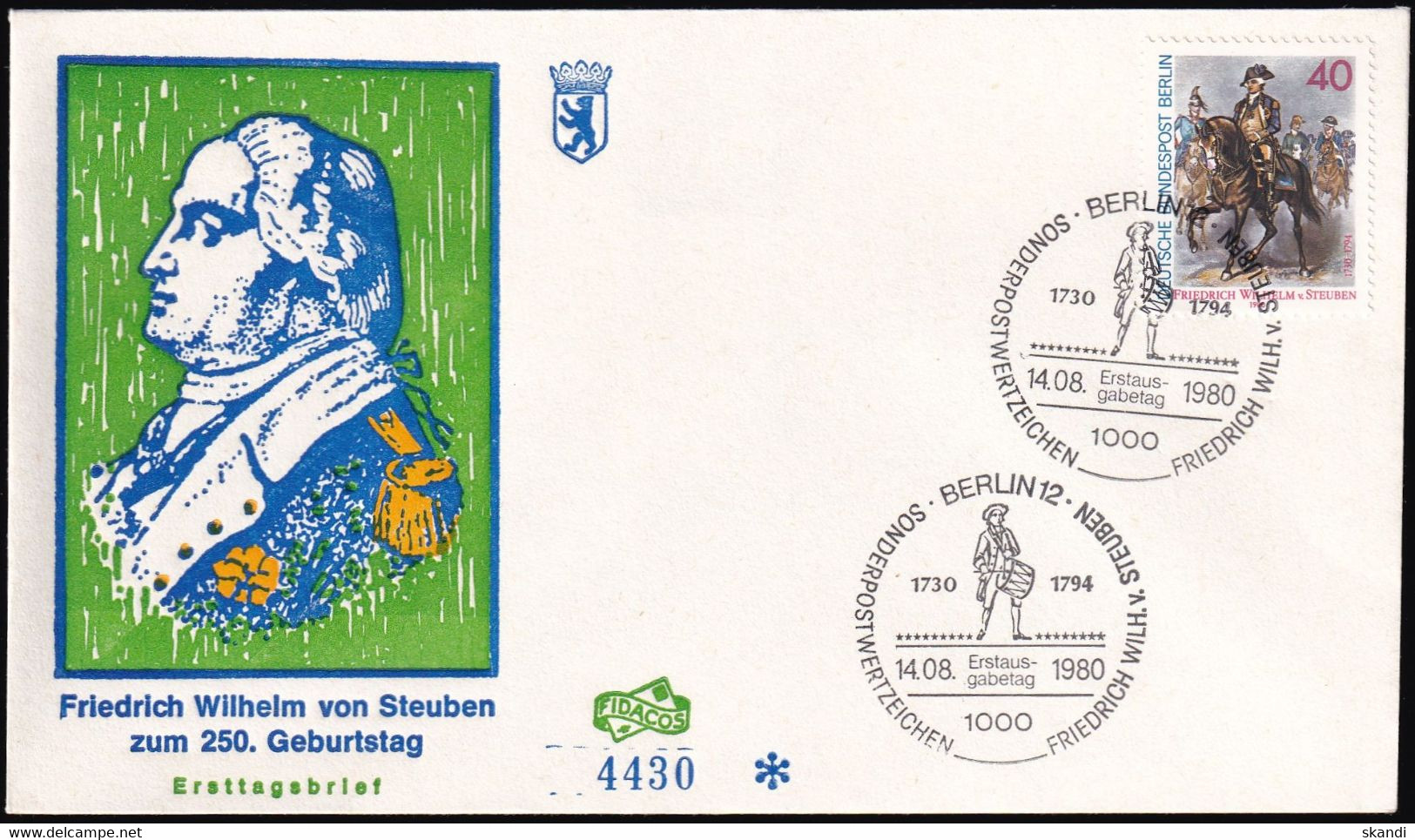 BERLIN 1980 Mi-Nr. 628 FDC - 1971-1980