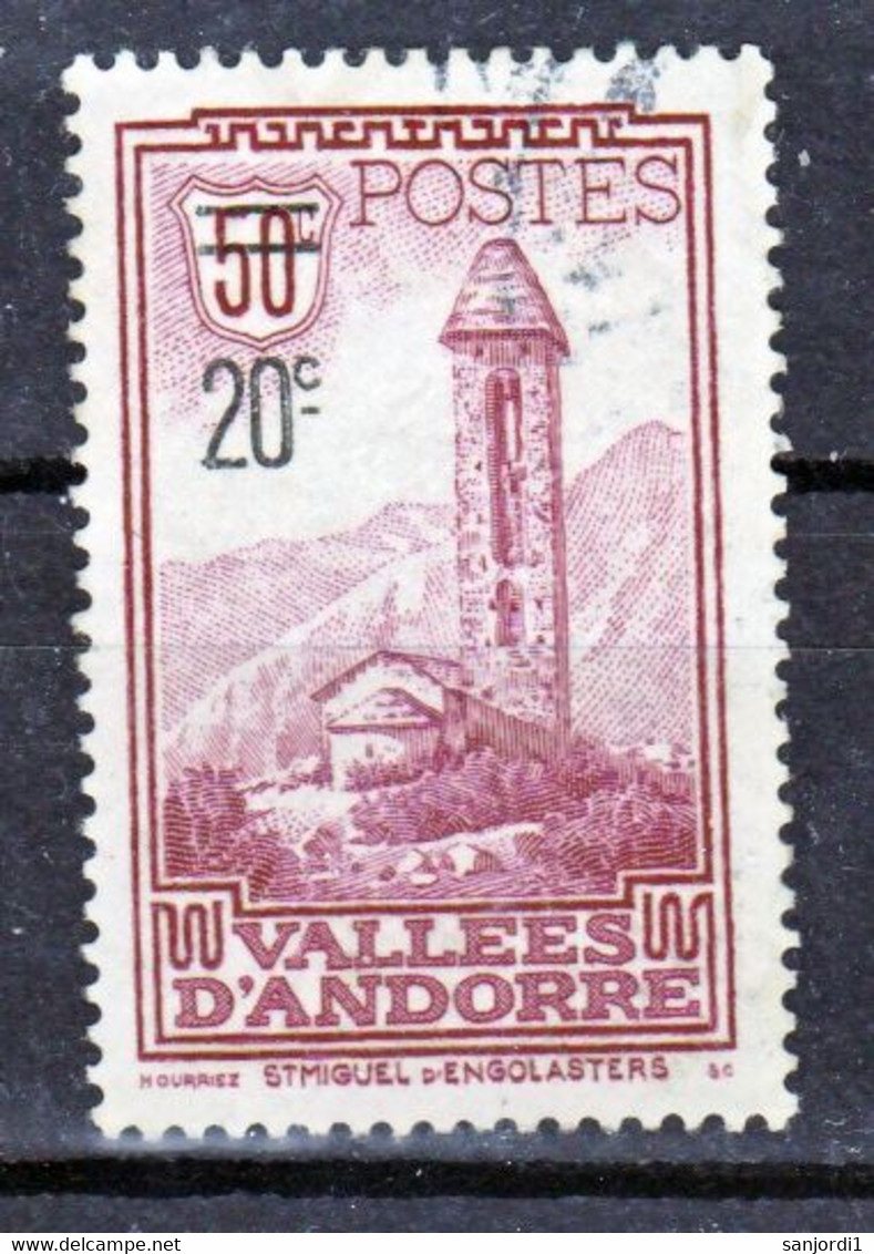 Andorre  46 Oblitéré Engolaster Chapelle  1935 Used TB  Cote 19 - Used Stamps