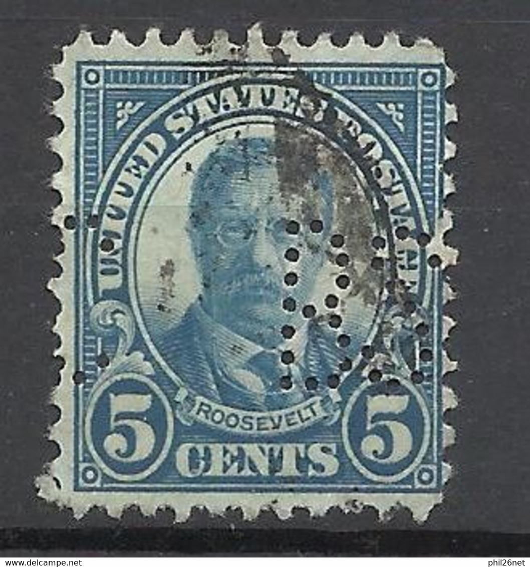 USA    N° 232   Roosevelt  Perforé  C  BS      Oblitéré      B /TB      Voir Scans   Soldé ! ! ! - Usados