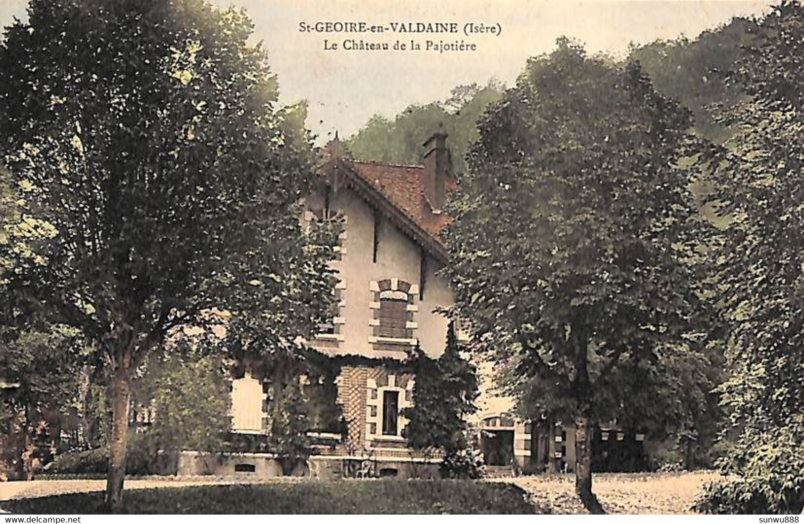 38 - St Geoire En Valdaine - Le Château De La Pajotière (colorisée 1911) - Saint-Geoire-en-Valdaine