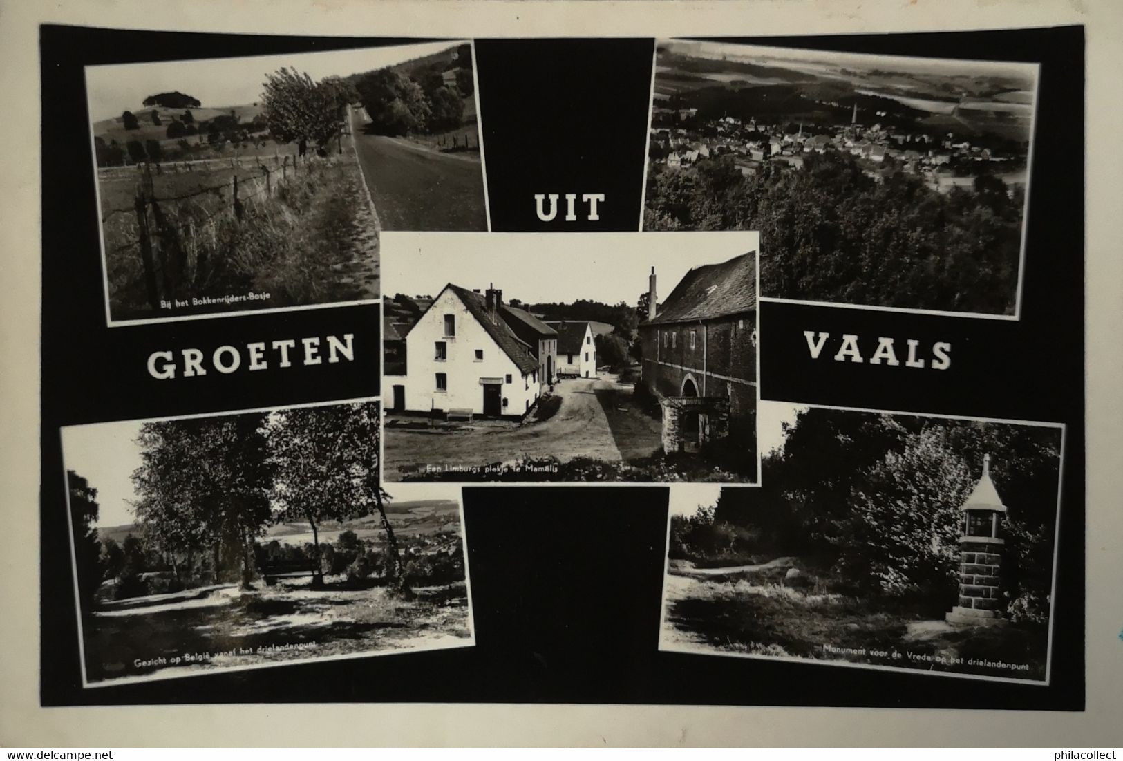 Vaals (Lim.) 3 Lander Eck // Groeten Uit 1954 - Vaals