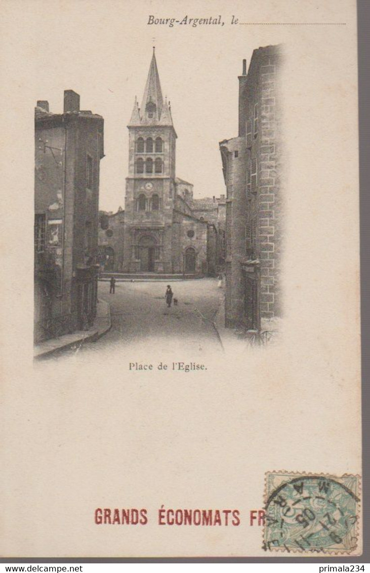 BOURG ARGENTAL - PLACE DE L EGLISE - Bourg Argental