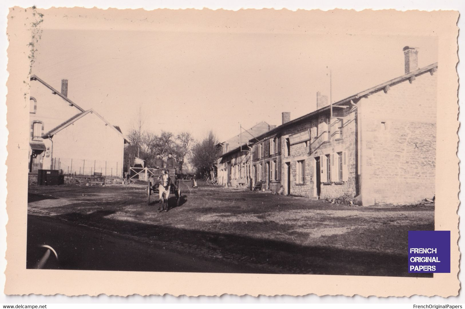 Boult Aux Bois - Cantonnement / Ardennes - Photo Hiver 1939/40 11x7cm 49 Armée Militaria Régiment 7 Compagnie WW2 A86-29 - Lugares