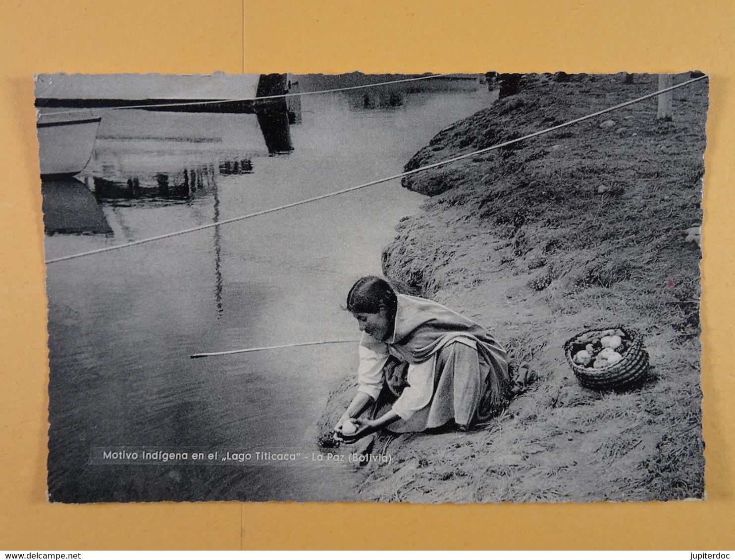 Motivo Indigena En El Lago Titicaca La Paz (Bolivie) - Bolivië