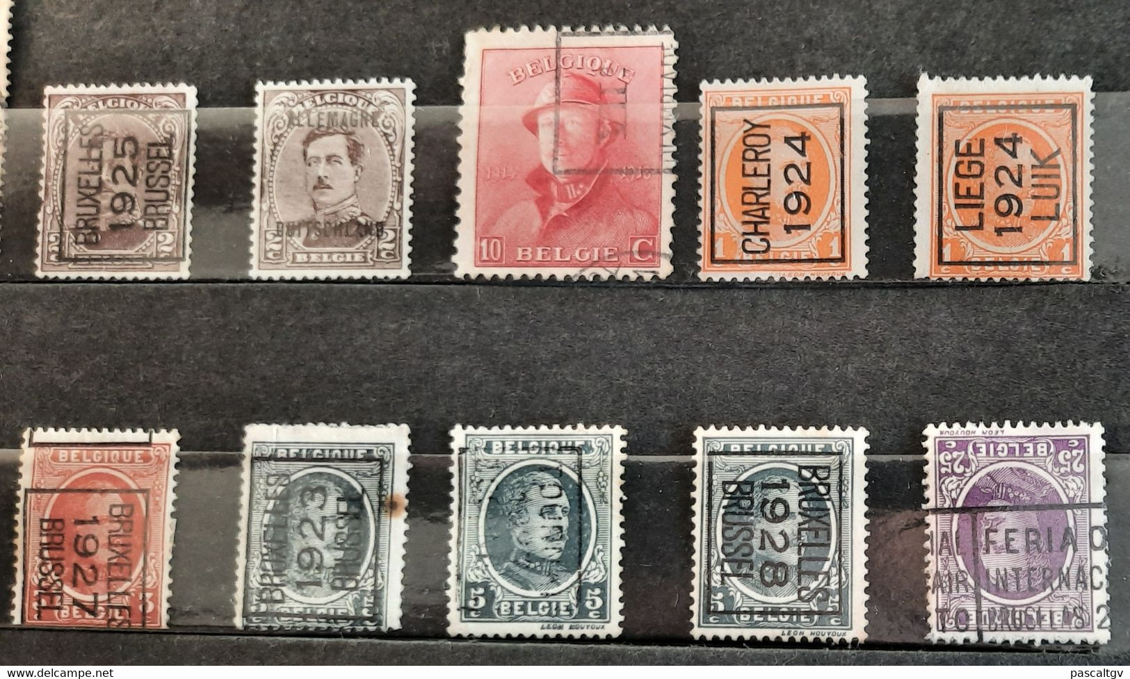 BELGIQUE / BELGIE - LOT de 59 timbres PREOBLITERES - BELGIË / BELGIE - LOT van 59 VOORAF GEANNULEERDE postzegels -