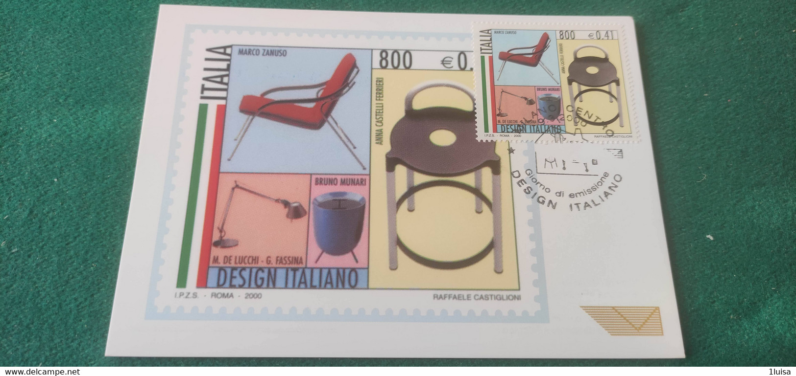 2000 Design Italiano 9/3/2000 Milano - 1991-00: Storia Postale