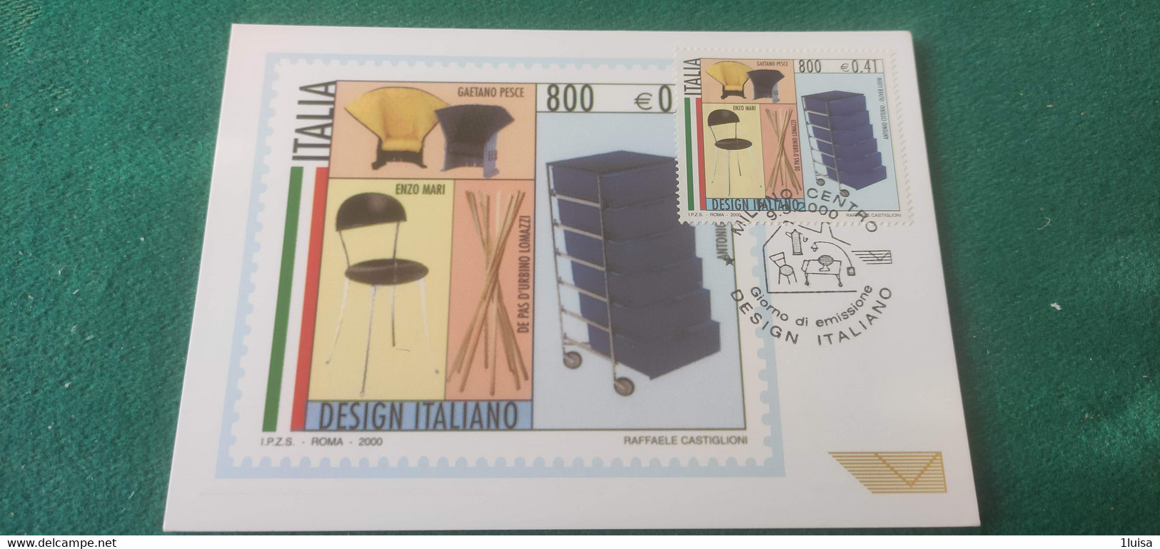 2000 Design Italiano 9/3/2000 Milano - 1991-00: Storia Postale