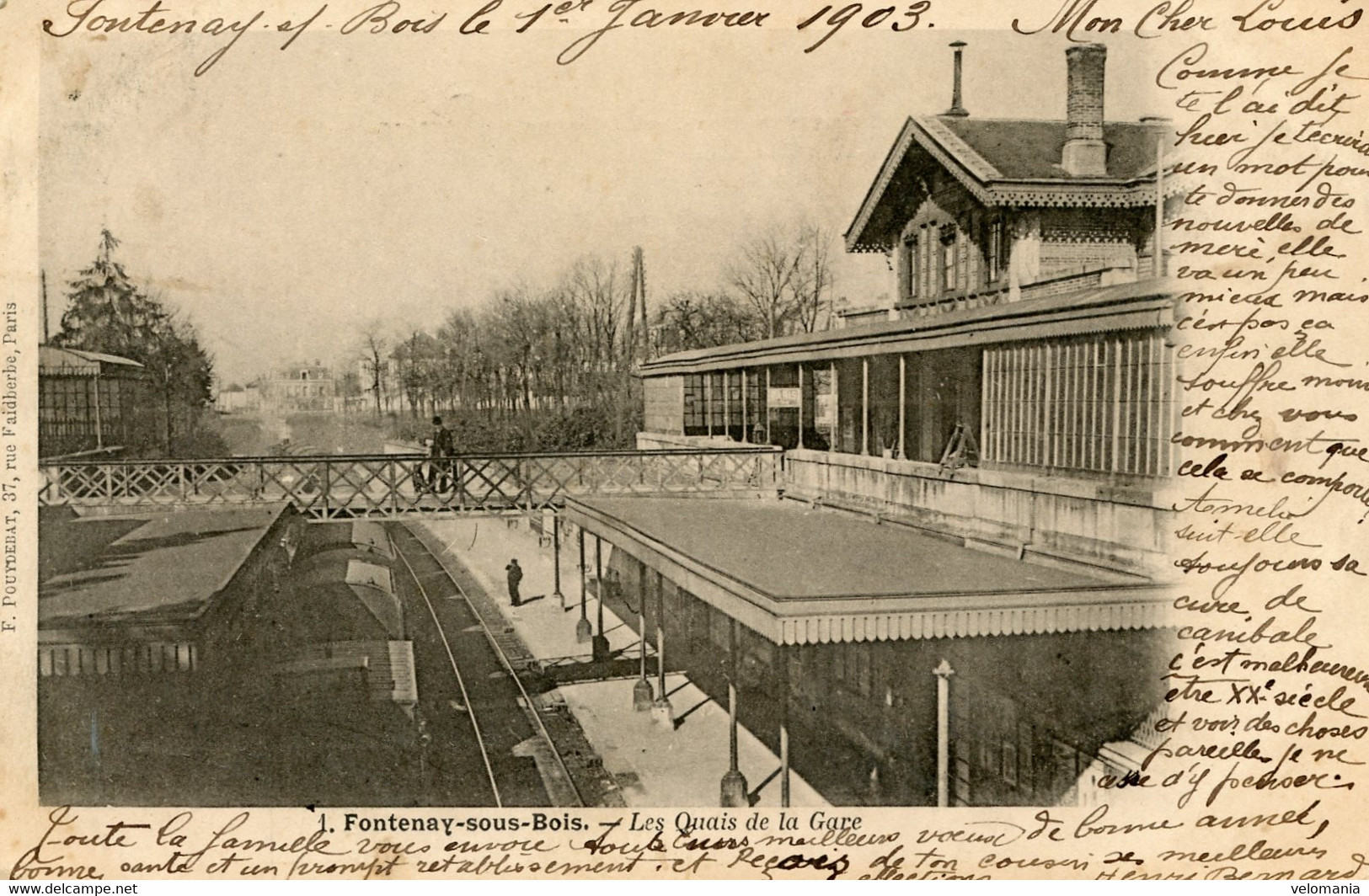 14685 Cpa 94 Fontenay Sous Bois - Les Quais De La Gare - Fontenay Sous Bois