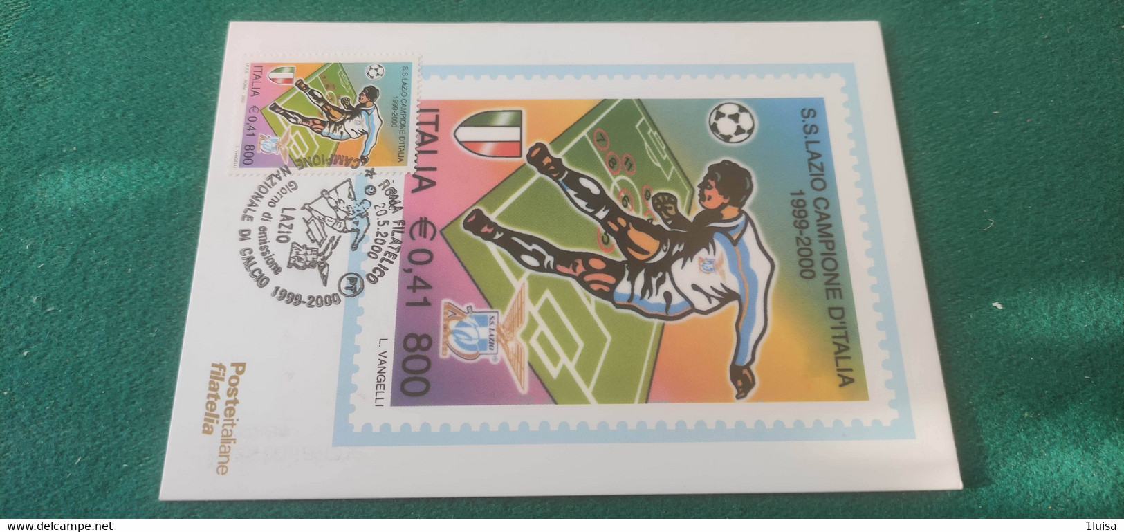 2000 Lazio Campione D'Italia 20/5/2000 Roma - 1991-00: Storia Postale