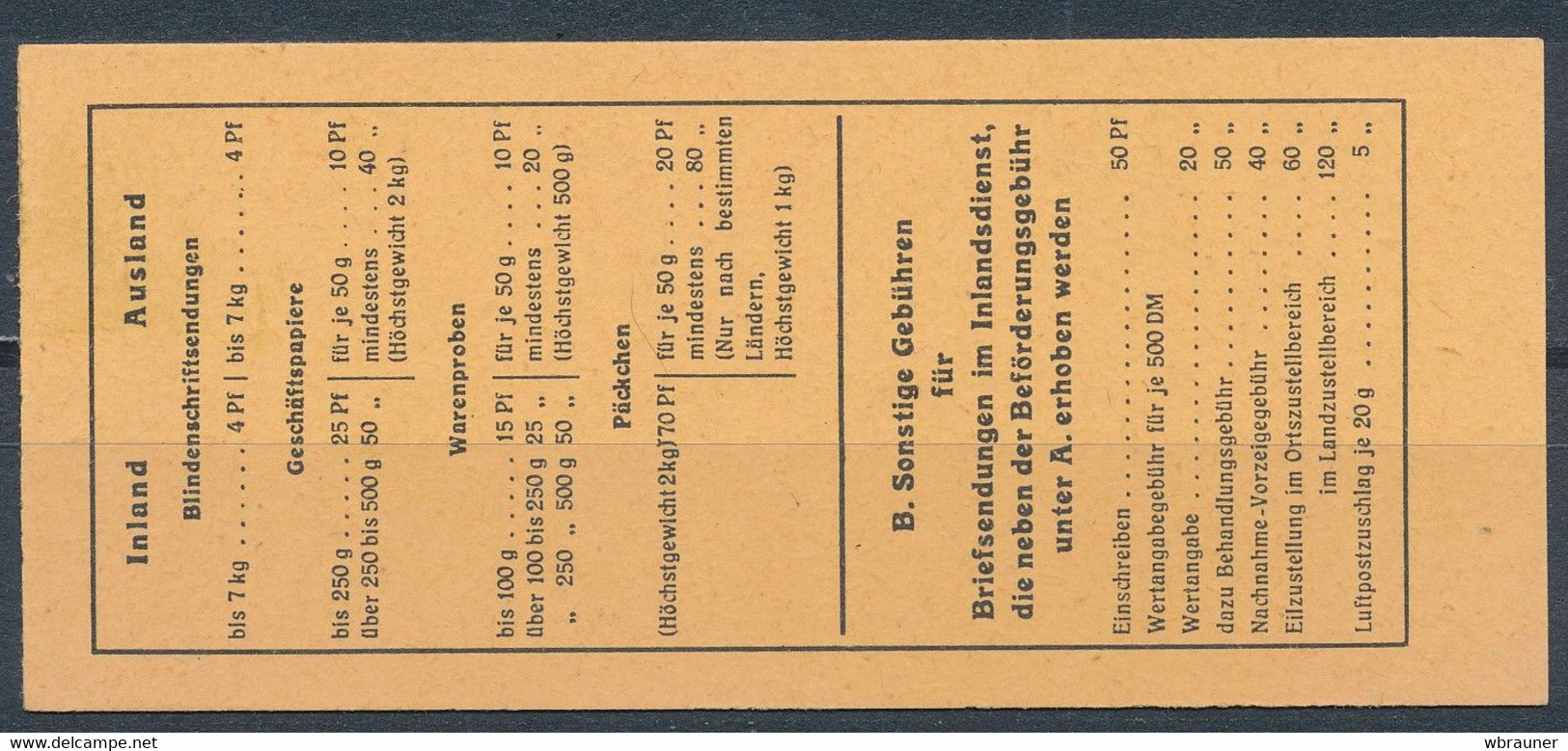 Bund Markenheftchen 7 B Postfrisch Mi. 250,- - Booklets