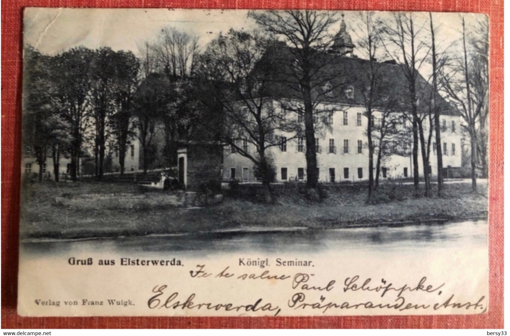 CPA - ALLEMAGNE - Gruss Aus Elsterwerda - Königl. Seminar - Circulée 1906 - Elsterwerda