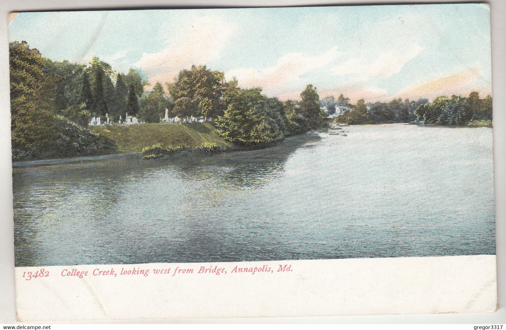 C2613) ANNAPOLIS - Md. - College Creek - Looking West From Bridge OLD ! - Annapolis