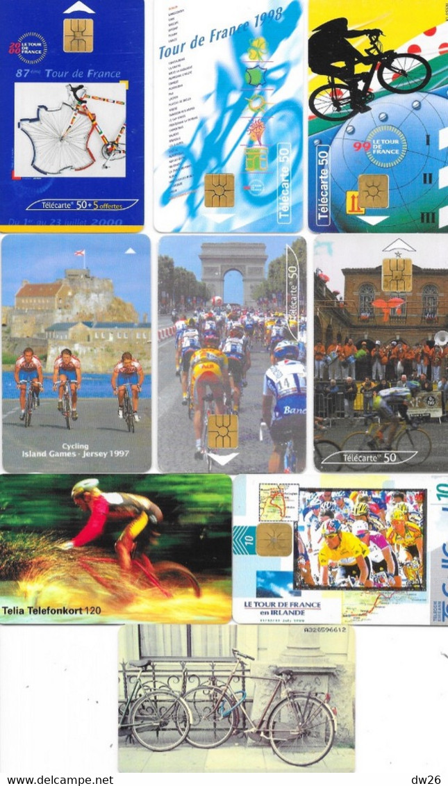 Sports - Lot De 9 Télécartes De Cyclisme (Tour De France Et Autres) 1997 à 2001 - Sport