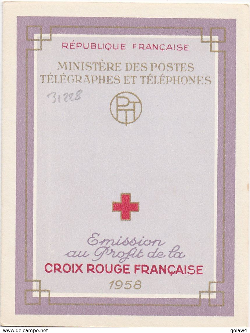 31228# CARNET CROIX ROUGE 1958 ** SAINT VINCENT DE PAUL HENRI DUNANT COTE 35 Euros - Croix Rouge