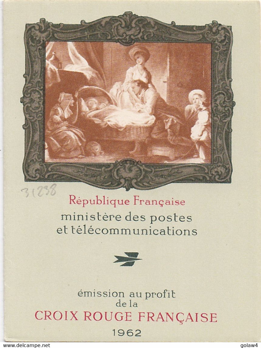 31238# CARNET CROIX ROUGE 1962 ** ROSALIE DE FRAGONARD ENFANT EN PIERROT COTE 42 Euros - Croix Rouge