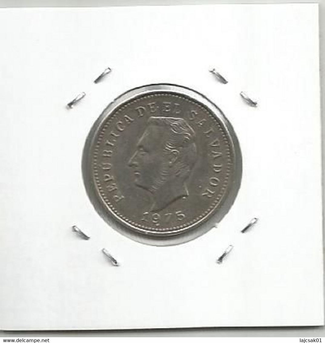 A8 El Salvador 5 Centavos 1975. - El Salvador