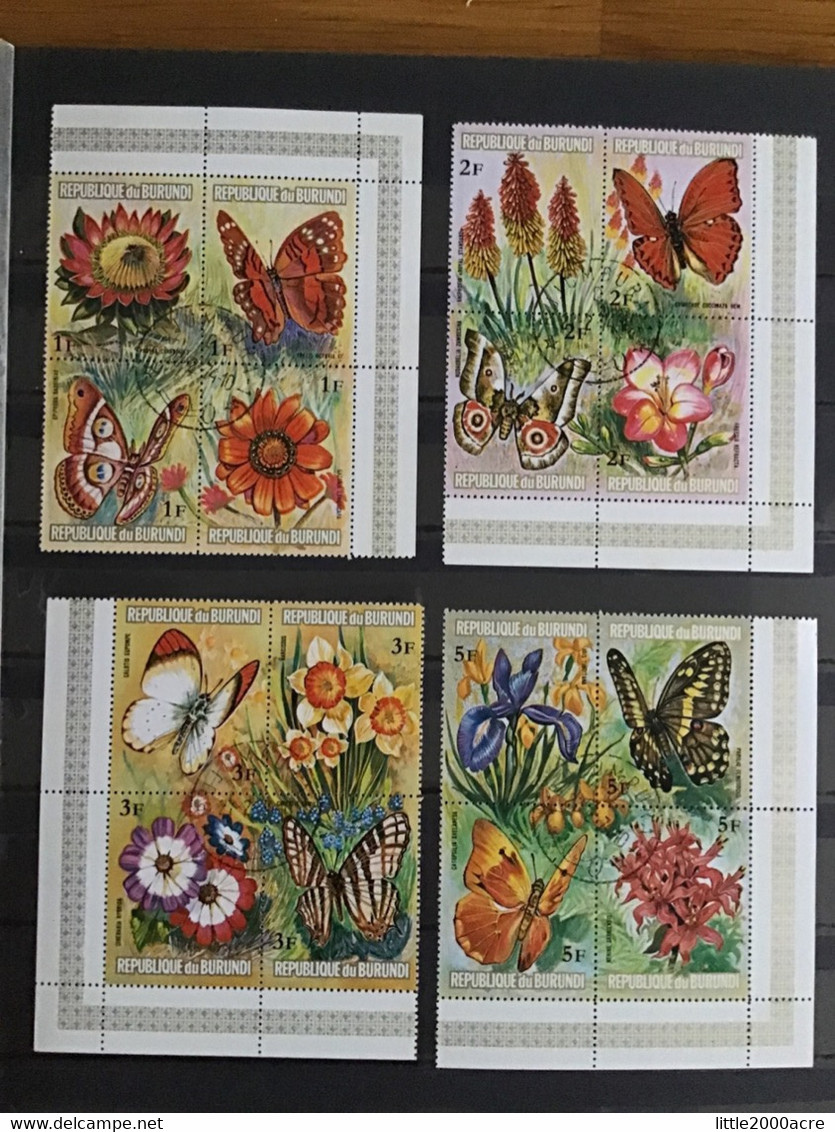 Burundi 1973 Flora And Butterflies Used SG 849-896 Mi 963-1110 - Used Stamps