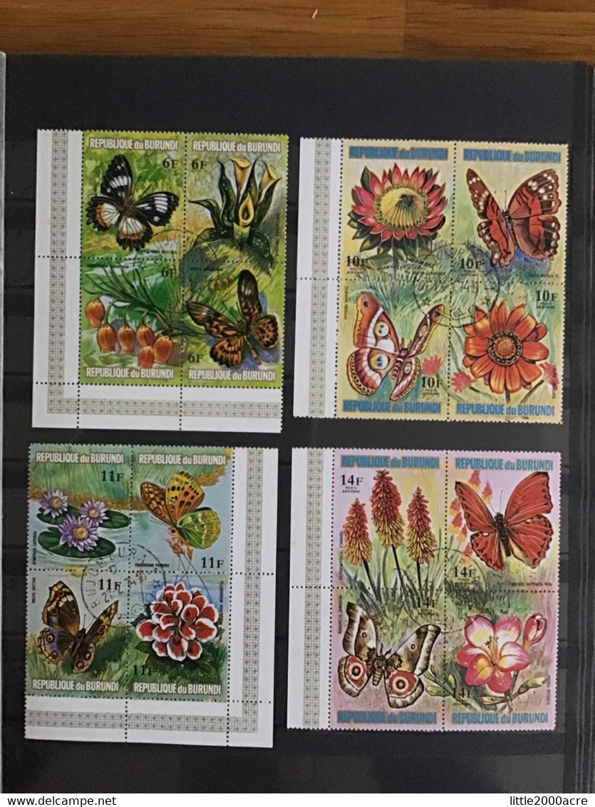 Burundi 1973 Flora And Butterflies Used SG 849-896 Mi 963-1110 - Used Stamps