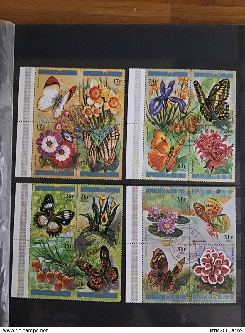 Burundi 1973 Flora And Butterflies Used SG 849-896 Mi 963-1110 - Used Stamps