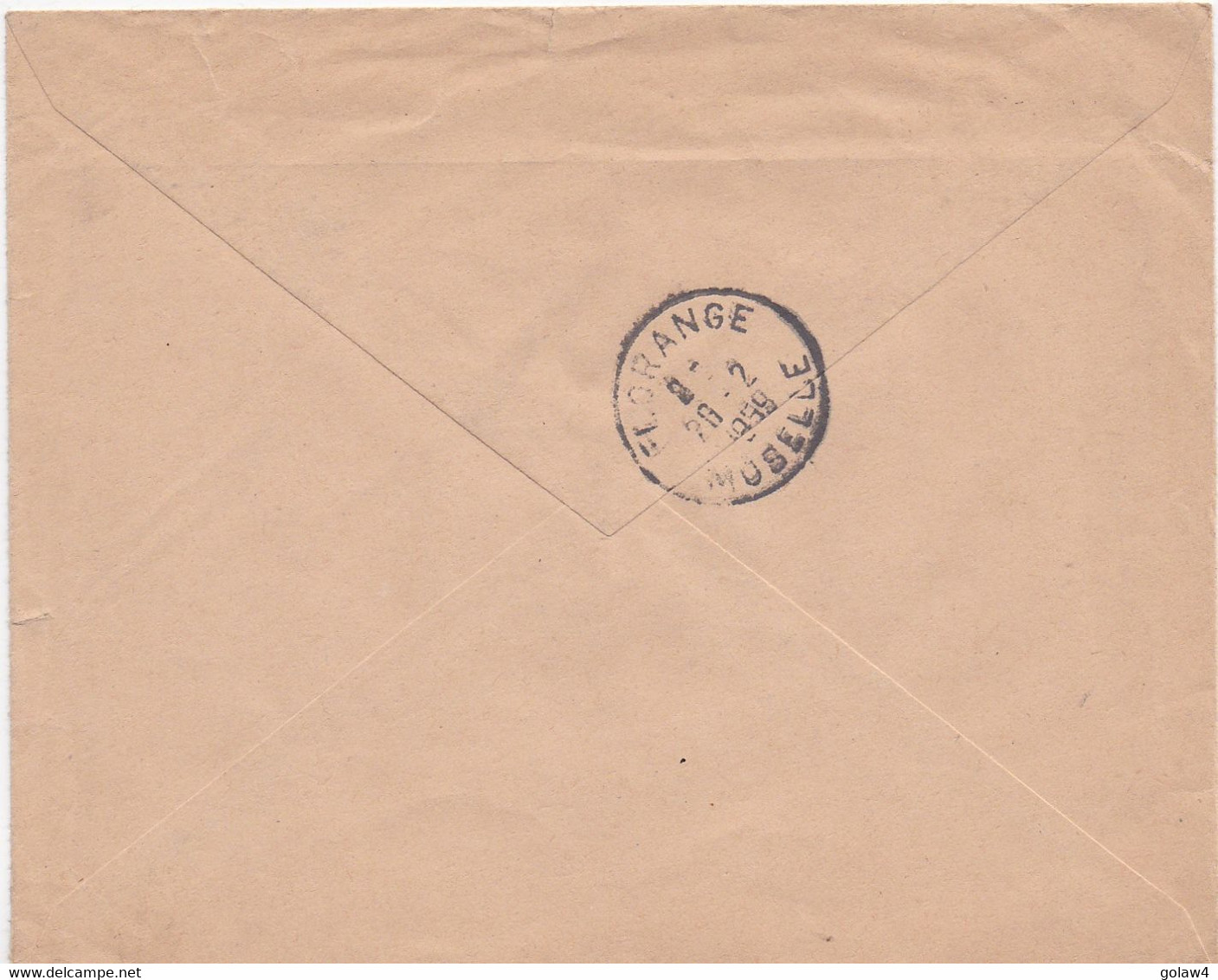 31246# ENVELOPPE POSTES TELECOMMUNICATIONS FRANCHISE RECOMMANDE FORT ARCHAMBAULT TCHAD 1959 FLORANGE MOSELLE - Cartas & Documentos