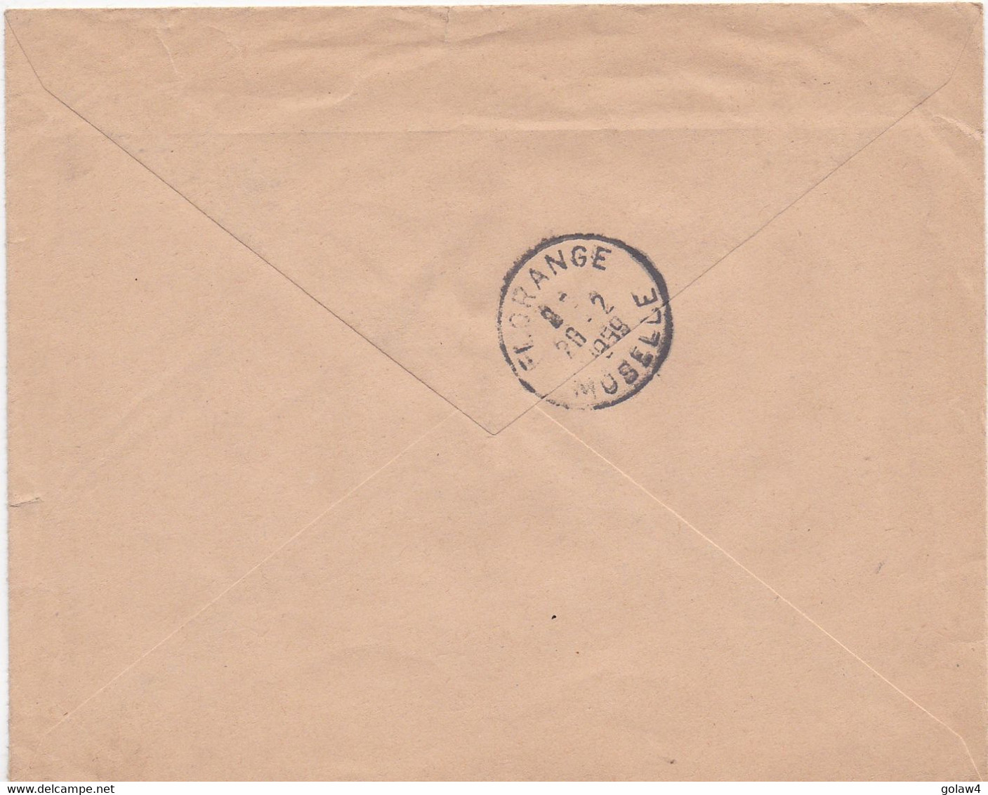 31246# ENVELOPPE POSTES TELECOMMUNICATIONS FRANCHISE RECOMMANDE FORT ARCHAMBAULT TCHAD 1959 FLORANGE MOSELLE - Brieven En Documenten