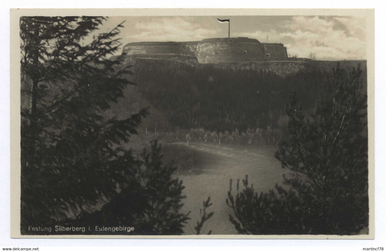 Schlesien Festung Silberberg I. Eulengebirge Blick Auf Den Donjon (685 M) 1930 - Schlesien