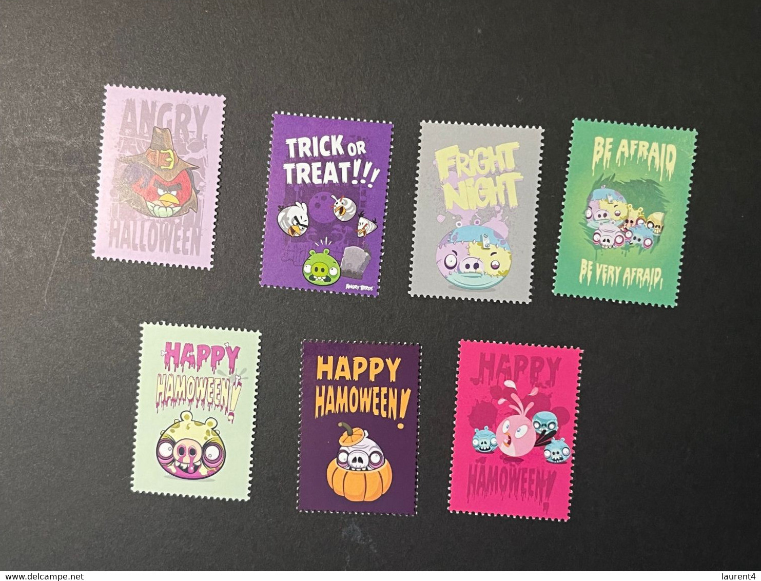 (STAMPS 7-1-2023) Australia - Halloween - ANGRY BIRDS Cinderella (TAG) 7 (mint) As Seen On Scan - Werbemarken, Vignetten