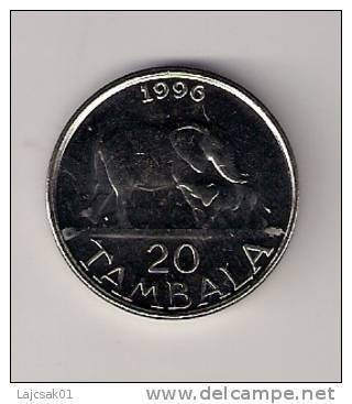 Malawi 20 Tambala 1996. UNC Elephant - Malawi