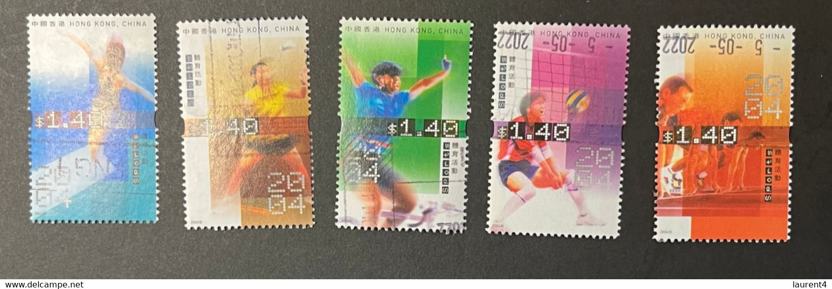 (STAMPS 7-1-2023) Hong Kong (used / Tamponner) SPORT (5 Used) - Gebruikt