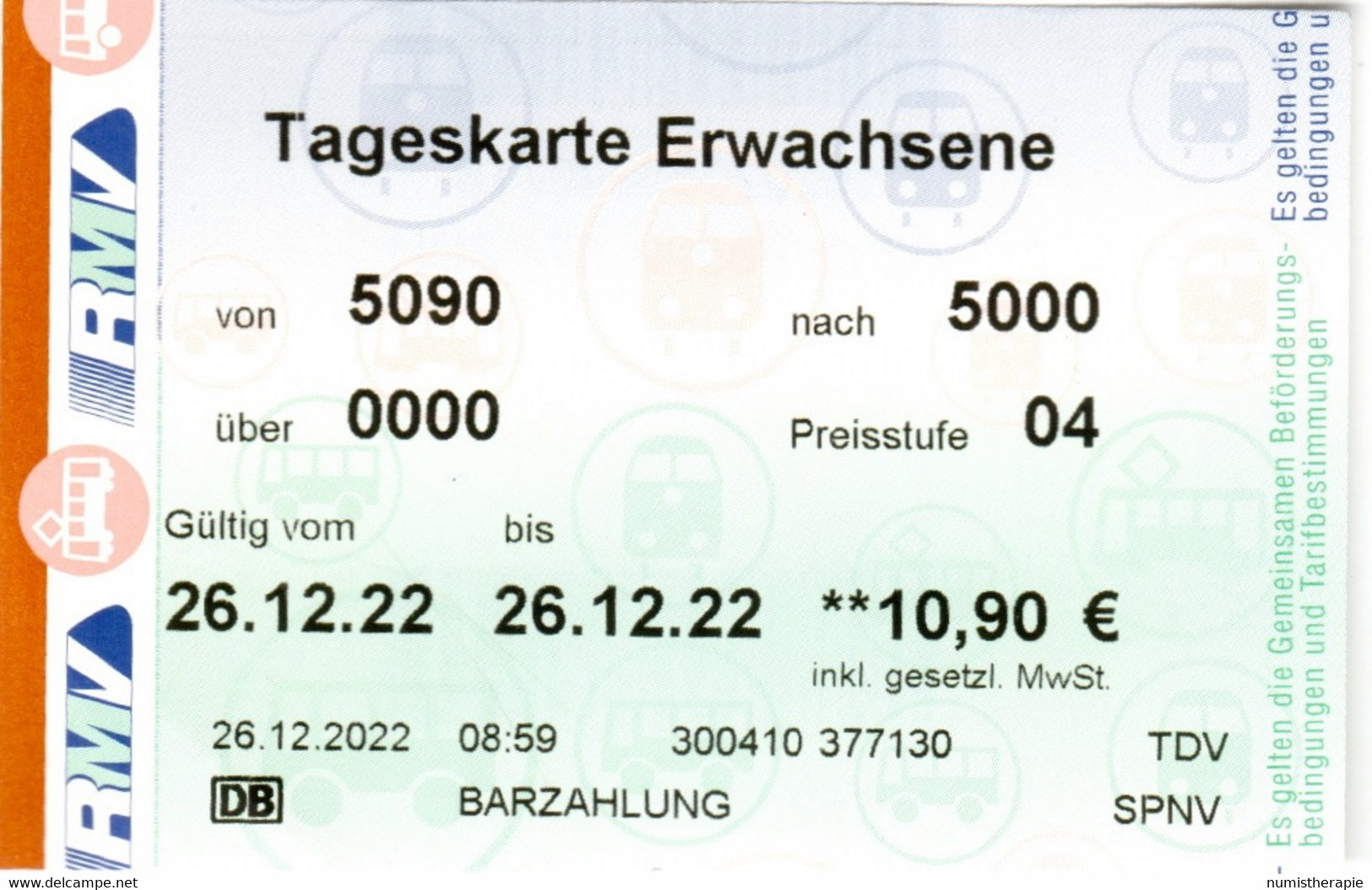 1 Billet D' 1 Jour : Francfort 10,90€ Allemagne - Europa