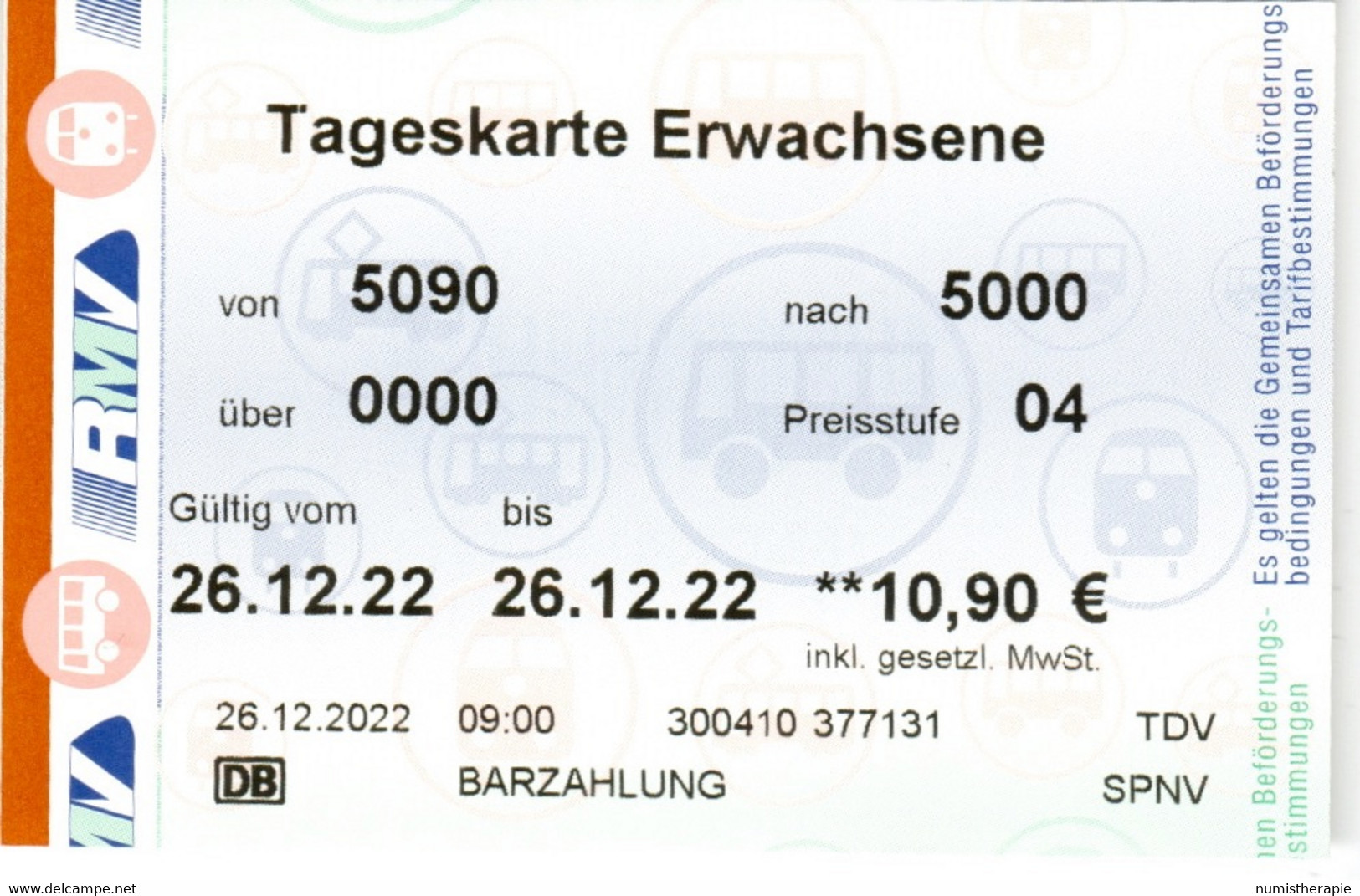 1 Billet D' 1 Jour : Francfort 10,90€ Allemagne - Europa