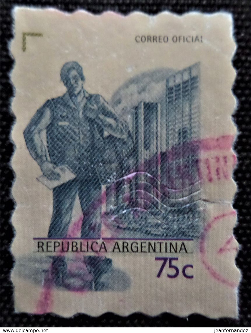 Timbre D'Argentine  2001 Postmen Stampworld N° 2662 - Usados