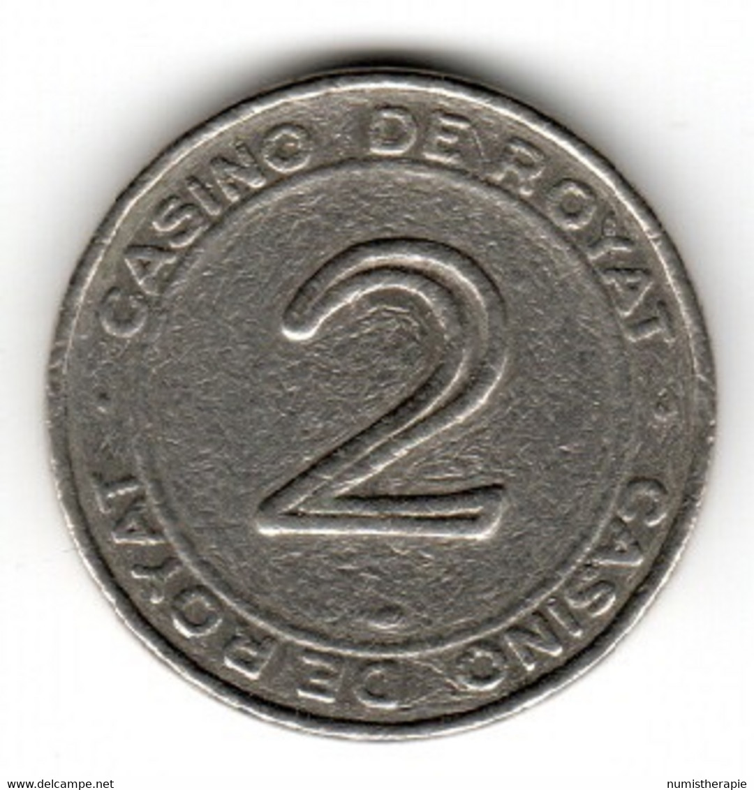 Jeton De Machine à Sous : Casino Partouche De Royat 2 Francs - Diamètre 25 Mm - Casino