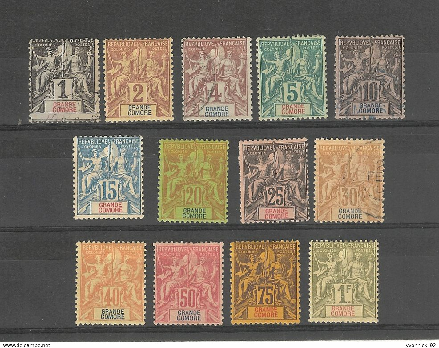 Grande Comores - (1897) Colonie Série  N° 1 / 13 - Sonstige & Ohne Zuordnung