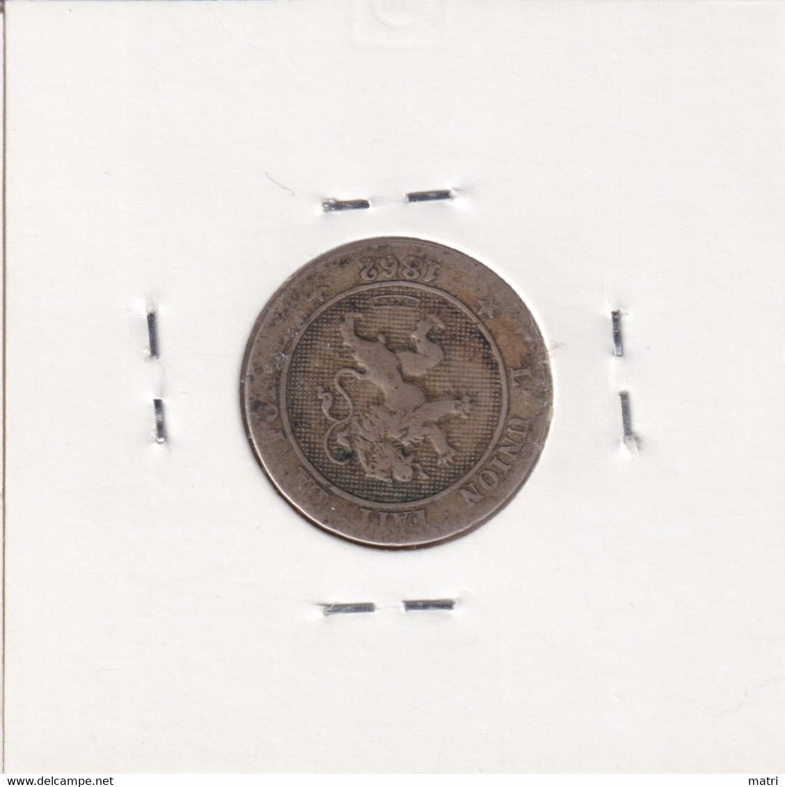 Belgium 5 Centimes 1862 Km#21 - 5 Centimes