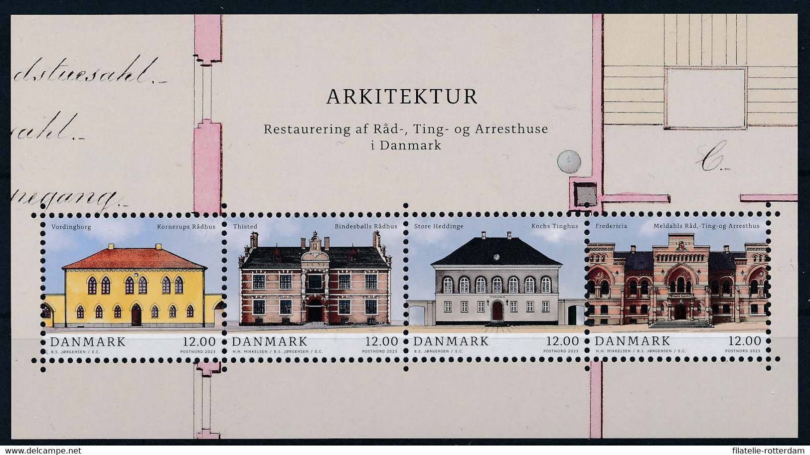 Denemarken / Denmark - Postfris / MNH - Sheet Architecture 2023 - Unused Stamps