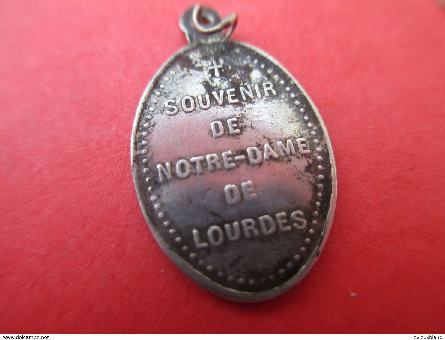 Petite Médaille Religieuse Ancienne/Je Suis L'immaculée Conception /Souvenir De ND De Lourdes/Argent /Début XXéme CAN620 - Religion &  Esoterik