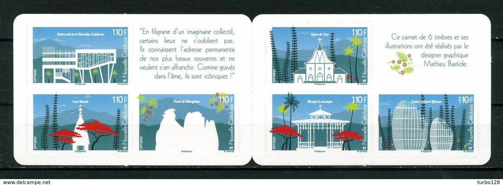 Nlle CALEDONIE 2020 Carnet N° C1383 ** ( 1383/1388 ) Neuf MNH Superbe Icônes Architecture Eglise Vao Université Culture - Neufs