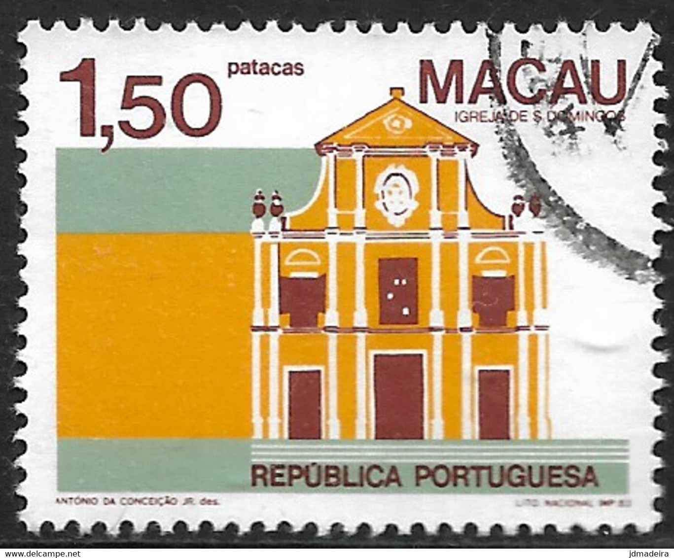Macau Macao – 1983 Public Buildings 1,50 Patacas Used Stamp - Used Stamps