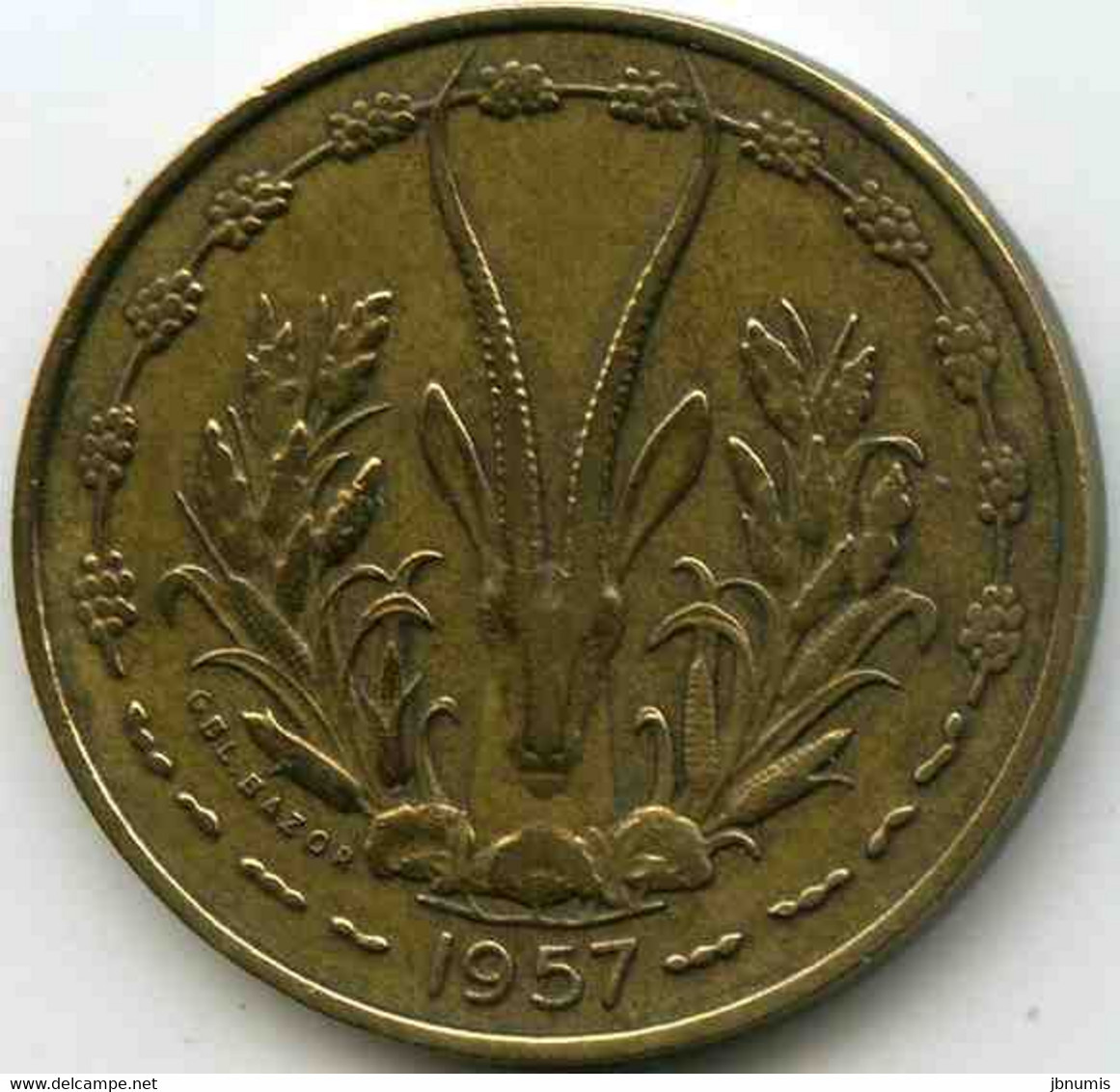 France Afrique Occidentale West Africa Togo 10 Francs 1957 KM 8 - Frans-West-Afrika