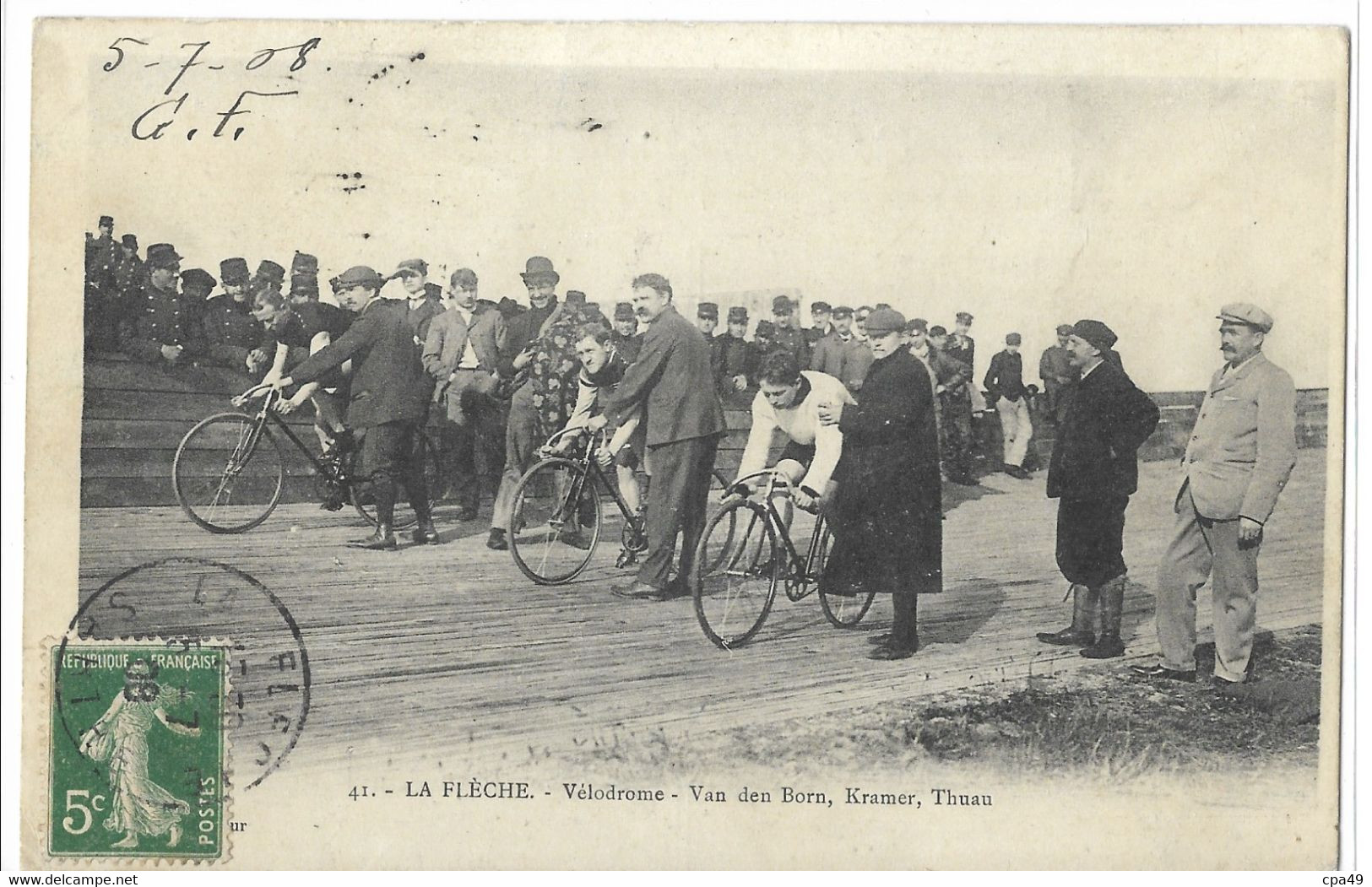 72   LA  FLECHE   VELODROME  VAN  DEN  BORN  KRAMER  THUAU - La Fleche