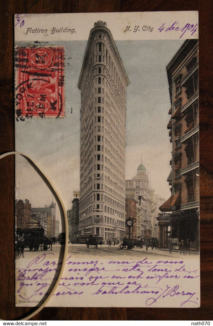 CPA Ak 1904 Flatiron Building NY USA Us Postcard Braisne France Aisne Jefferson - Cartas & Documentos